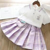 Girls JK Uniform Dress Summer School Dress Childrens Dress College Wind Set Girls Broad Dress Summer