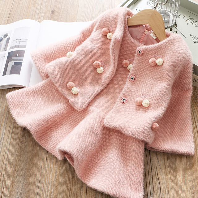 Girls mink velvet suit autumn and winter new 2022 Korean version of foreign style children's quilted small fragrant wind vest skirt two-piece set