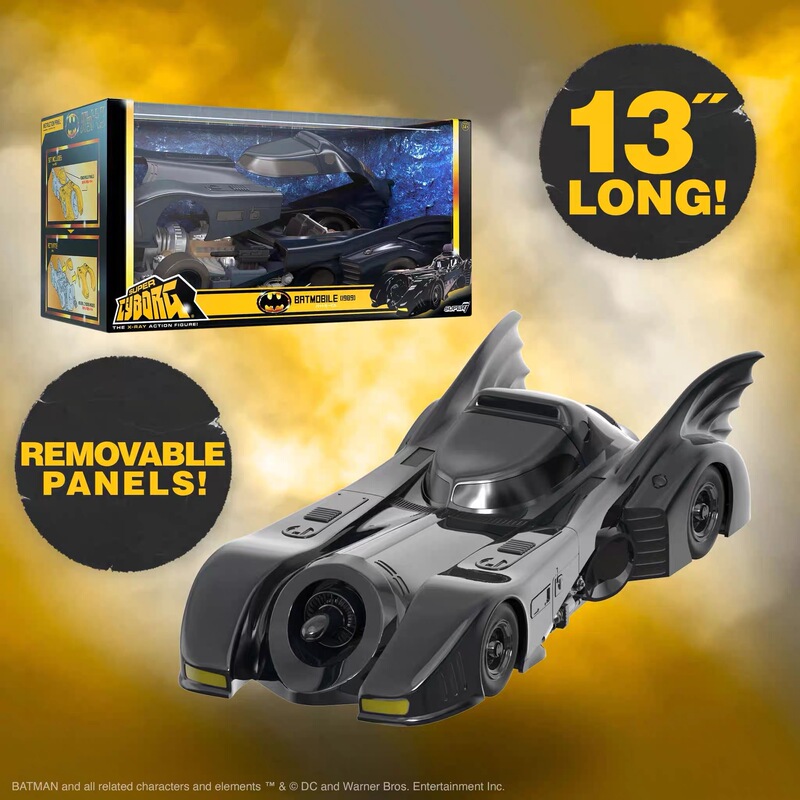 [Special Offer] Super7 Cyborg Batman Car 1989 Edition 1/12 Scale Action Figure Model