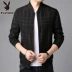 Áo khoác nam Playboy mùa thu nam áo khoác trung niên kinh doanh bình thường áo khoác mỏng áo len quần áo quần áo nam áo phao bomber nam Đồng phục bóng chày
