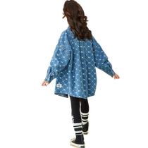 (Self-operated) Betty Girls Spring Clothing Internet Celebrity Denim Clothes 2024 Spring and Autumn Middle and Older Childrens Fashionable Denim Jackets