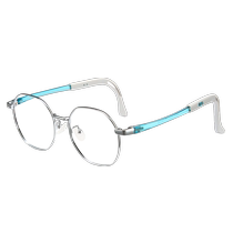 (Self-operated) Cyxus student anti-blue light myopia glasses silicone metal protective eye youth glasses frame
