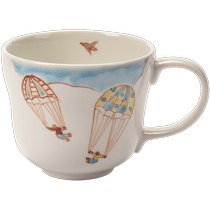 (Self-operated) Japanese Kutani-yaki writer hand-painted mug Japanese-style household ceramic water cup coffee cup bird