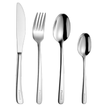 (Self-operated) German Western-style tableware knife fork and spoon for cutting steak stainless steel high-end set complete set with high-end feel