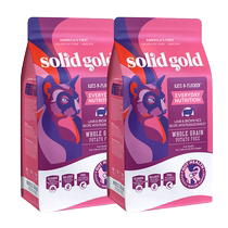 (self-employed) Solid Gold vegan high daily nutritious fresh meat goat taste 12 lbs full price cat food * 2