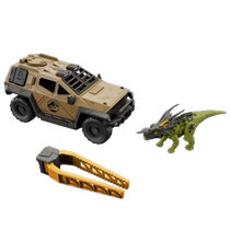 (Self-operated) Mattel Jurassic World Chase Crash Truck Set Play House Toy Boys Gift