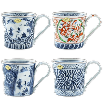 (Self-operated) Arita ware mug Japanese imported hand-painted blue and white mug household ceramic mug coffee cup water cup