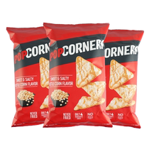 (Self-operated) non-fried imported Popcorners corn flakes salty and sweet 142g*3 bags office snacks casual
