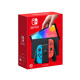 ເຄື່ອງຫຼິ້ນເກມແບບເຄື່ອນທີ່ໃໝ່ຂອງ Nintendo/Nintendo Switch stand-alone ມາມາດຕະຖານດ້ວຍມືຈັບສີແດງ ແລະສີຟ້າ/ສີຂາວ OLED ລຸ້ນຮົງກົງ
