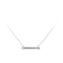 (Self-operated) CalvinKlein official CK fashion series womens small horseshoe metal bar necklace