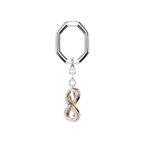 (Self-operated) Swarovski Infinity series infinite symbol keychain pendant