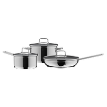 (self-employed) German WMF pot with fitted kitchen frying pan frying pan soup pot milk pan Three suit kitchenware suit