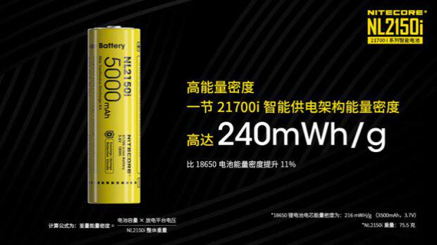 Nitecore nl2150i большой потенциал 21700 литий ион зарядка умный аккумулятор высокая Выписка 8а 