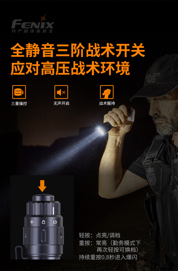 Финикс alex Fenix TK11 TAC 1600 просвет тактический фонарик 1*18650 FENIX 