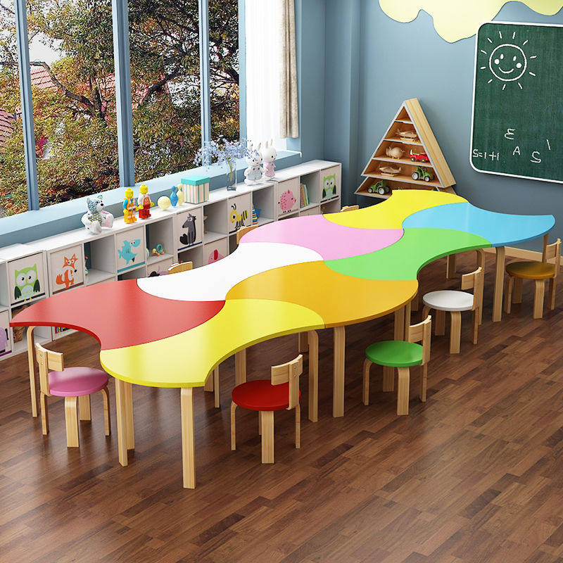 Painting Fine Art Table And Chairs Training Course Composition Coaching Class Kindergarten Table Students Study Suit Children's Desk And Chairs