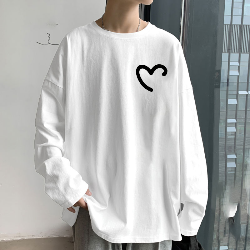 2025 Spring and Autumn White Long-Sleeved T-Shirt for Men, Loose Large Size Sports Casual Thin Base Shirt 2025 Spring and Autumn White Long-Sleeved T-Shirt for Men, Loose Large Size Sports Casual Thin Base Shirt