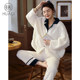 2021 New Autumn and Winter Coral Fleece Pajamas Women's Thickened Winter Internet Celebrity Popular Home Clothing Flannel Set