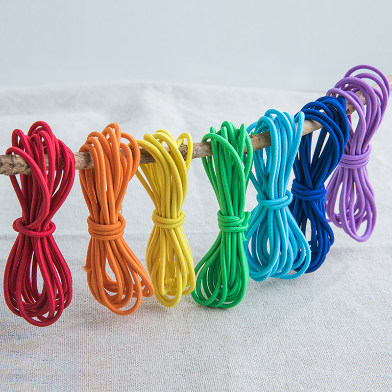 Color high-elastic high-quality round elastic band Round elastic rope Rubber band elastic thread Sewing accessories