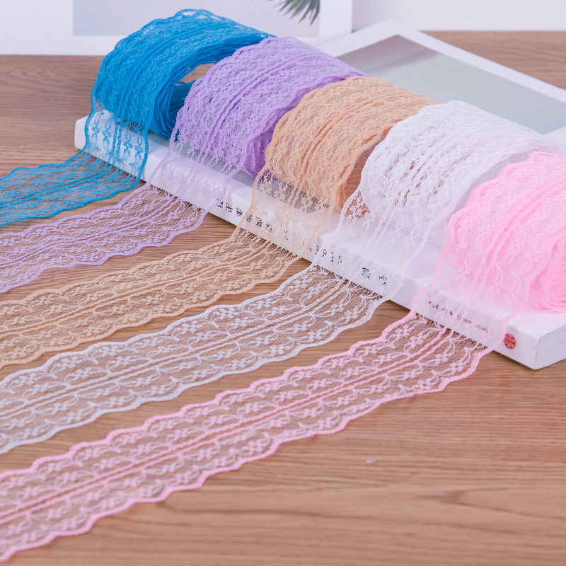 Lace lace handmade diy clothes decoration accessories flowers gift bow mesh ribbon packaging material
