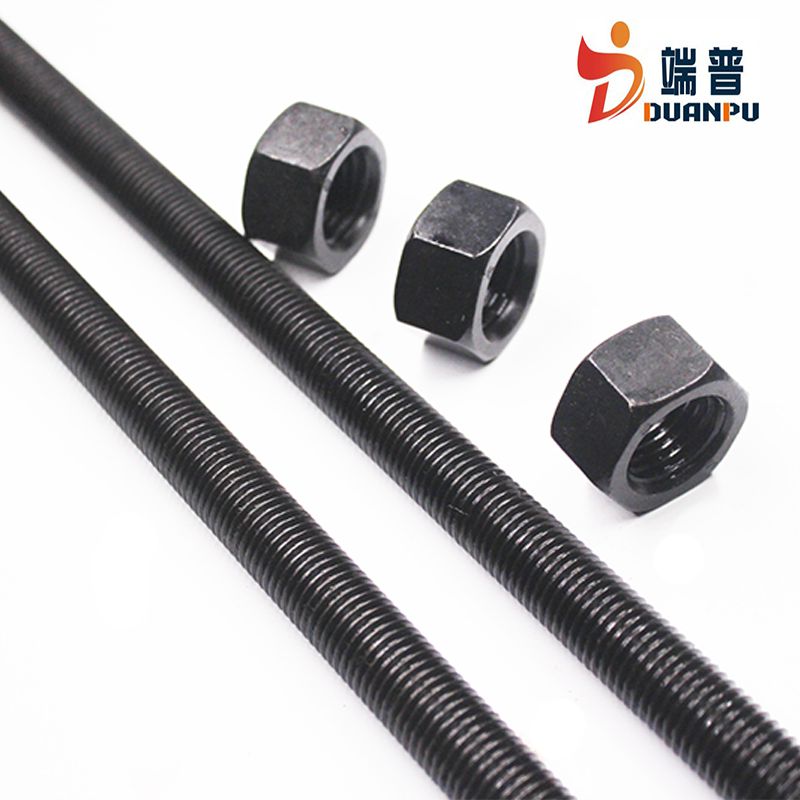 Standard black and high strength of all tooth thread thread bar M6-M36 tuning straight through wire 45# steel spot