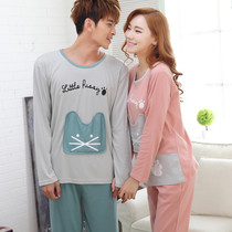 Spring Autumn Season Pure Cotton Cartoon Dog Long Sleeve Pyjamas Suit Teenagers Stepping Up Code Home Suit Teenage Girl