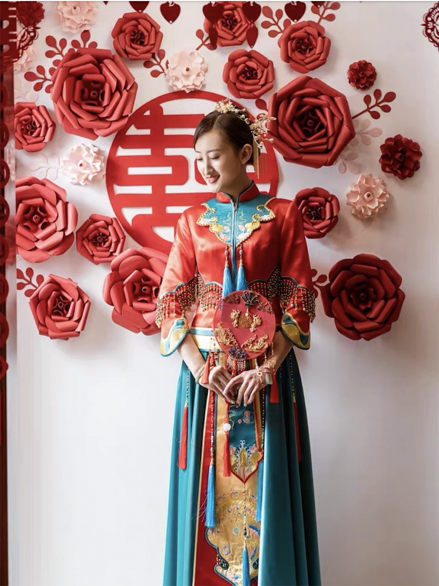 Red Wedding House Placement Package Mesh Red Wedding Supplies Great All Creative Romantic Simple Atmospheric-Festive Paper Flowers-Taobao