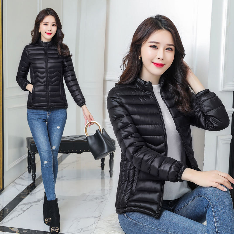 Women's Short Cotton Coat, Slim Fit, Fashionable Korean Style, Autumn Cotton Jacket, Off-Season Clearance Sale Coat