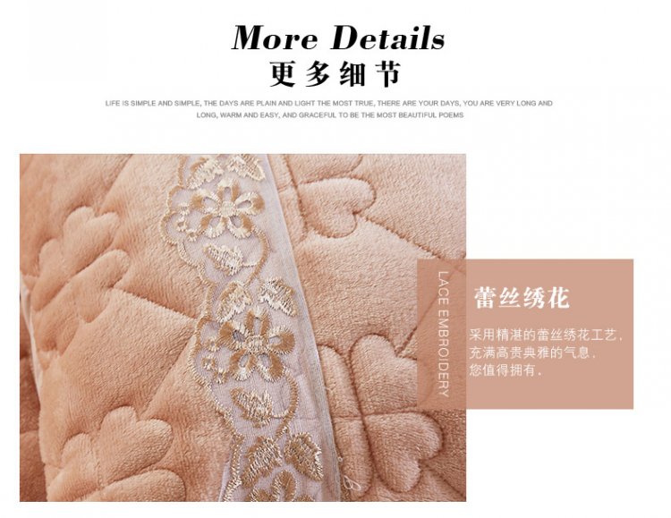 Nằm xuống giường dày phương pháp dày gia đình váy của bốn bộ bốn khăn trải giường flannel ấm giường 1,5m 1.8m Kits - Bộ đồ giường bốn mảnh chăn ga gối đệm giá rẻ