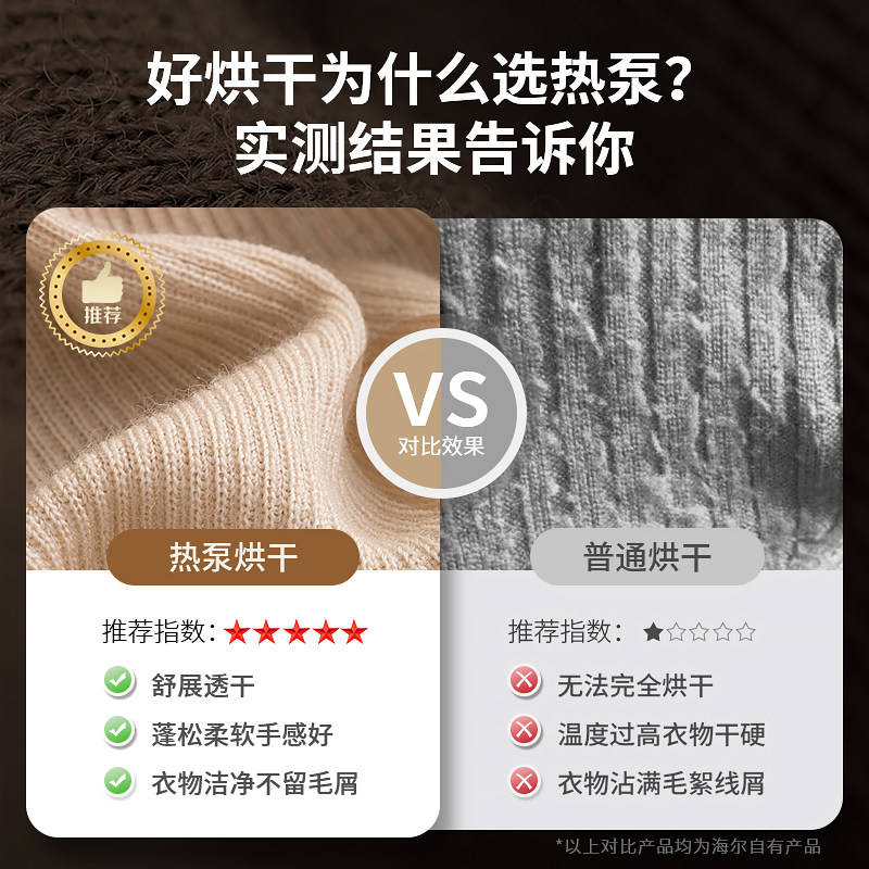 [Heat Pump Washing and Drying Integrated] Haier Drum Washing Machine Direct Drive Inverter Household 96 Heat Pump Langjing X11 Series 596