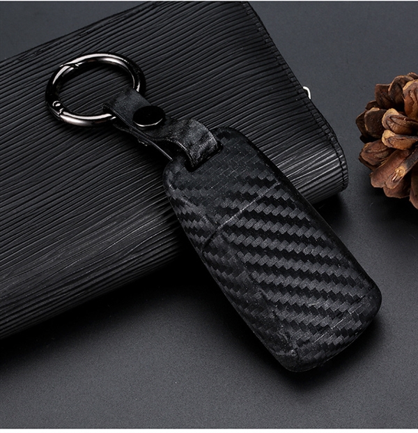 Áp dụng cho Audi 18 Q7 mới A4L key case mới A5 TT TTS khóa bằng nhựa sợi carbon hộp đựng chìa khóa