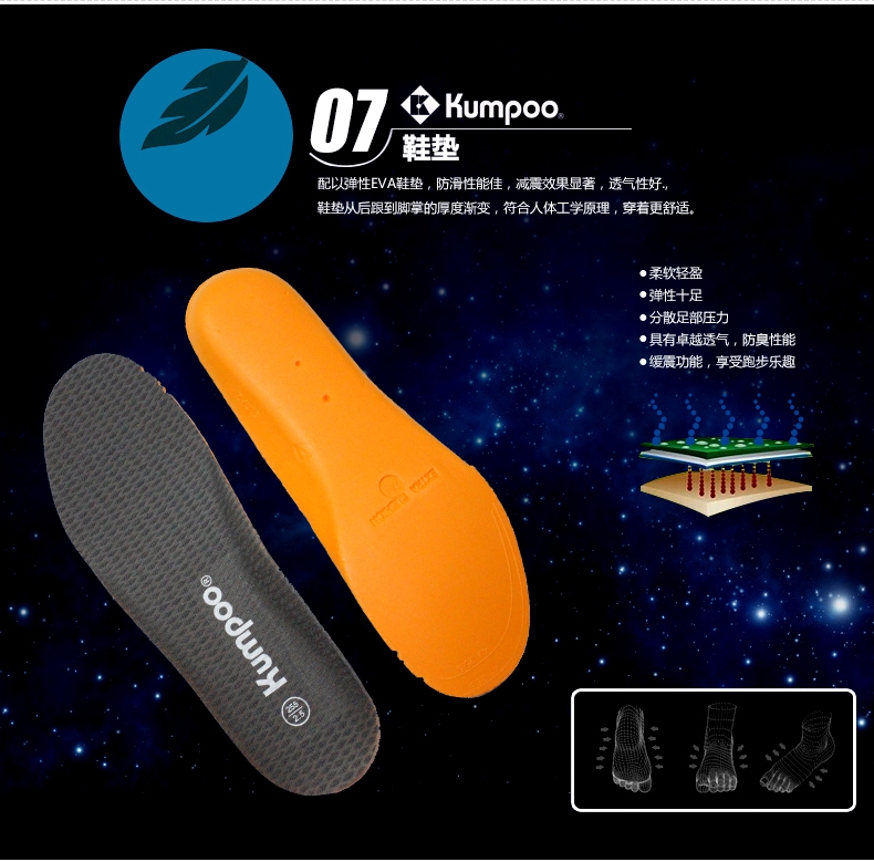 Giày cầu lông Kumpoo 2016 khoe giày nam Giày nữ hấp thụ sốc KH-280 giày thể thao thoáng khí giày sneaker nam