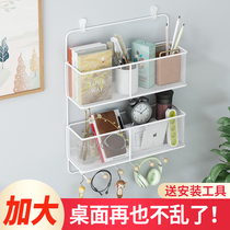 Wall shelving Perforated Bathroom Toilet containing shelf Kitchen Bedroom Wall-mounted Hanging Basket Dorm Room