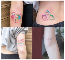 Elegant Wind Teenage Girl Heart Tattoo Patch Waterproof Female Persistent Ankle Finger Small Bear Rubber Candy Tattoo Port Wind Korea