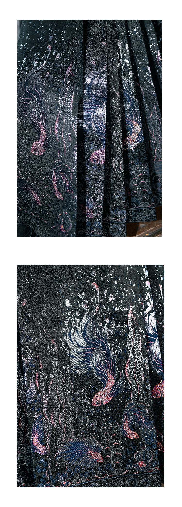 Китайцы одежда наборы 古怪舍「浮光鳍梦」原创汉服女改良明制国风比甲上衣马面裙套装冬