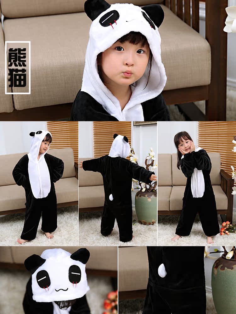 Mùa thu và mùa đông dày trẻ em khủng long động vật phim hoạt hình đồ ngủ liền kề flannel trẻ em bé trai bé gái dễ thương quần áo bé trai