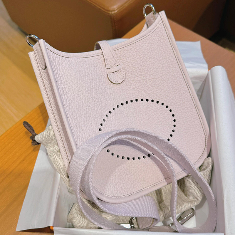 Fully Handmade Waxed Thread New Evelyne Bag Evelyne Mini/29Tc Leather Shoulder Crossbody Birkin Bag Lindy Bag