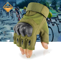 New outdoor half-finger tactical gloves mens summer fighting cycling hand guard rubber protection wear-resistant gloves