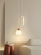 Bedroom Bedside Small Pendant Lamp, Modern Minimalist French Cream Style, Designer High-End Minimalist Long-Line Pumpkin Lamp