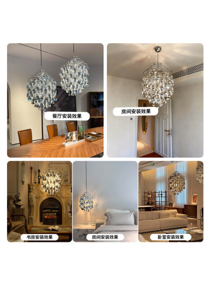 Danish Verpan Spiral Bauhaus restaurant chandelier designer light luxury spiral waterfall living room study lamp