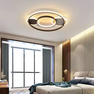 Bedroom lamp simple modern atmosphere Nordic personality creative Book Lamp minimalist ultra-thin line bedroom ceiling lamp