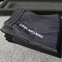 Summer Ice Silk mens pants pull elastic large size bunch foot breathable thin Harlan youth nine casual pants quick dry pants