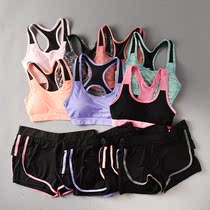 Multi-color Foreign trade tail single Summer Yoga suit female breathable sexy running gym sports vest shorts