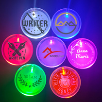 Child led luminous brooch child Shine Chest Card Bassist Custom LOGO Luminous Badge dont pin the chest badge