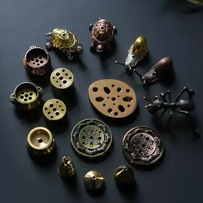 Van Yue double-layer alloy copper gourd incense plug mini incense holder line incense ring fragrance rack Incense Road incense aroma diffuser
