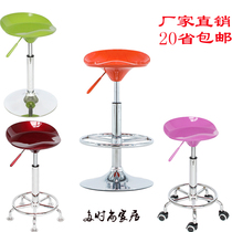 Bar chair lift chair bar chair backrest ABS makeup stool front bench chair high bar stool bar stool hydraulic swivel chair