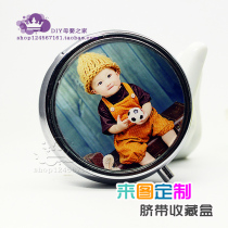 Baby fetal hair souvenir diy homemade year-old gift custom photo Newborn fetal hair umbilical cord collection box