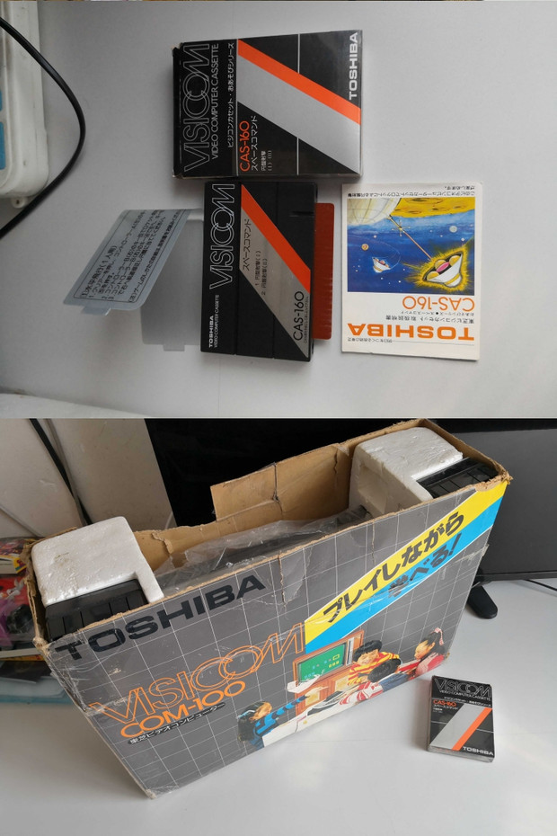 1978 Nhật Bản Toshiba Toshiba COM-100 VISICOM bảng điều khiển trò chơi 70s Showa đạo cụ trang trí - Kiểm soát trò chơi tay cầm pxn 9613