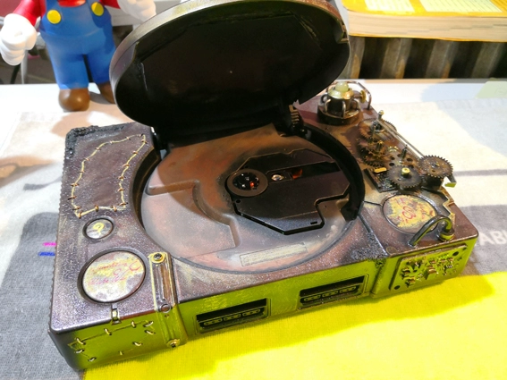 Sony PS1 phiên bản sửa đổi của máy trò chơi steampunk gió retro máy trò chơi làm đẹp thương mại đạo cụ phim Chen - Kiểm soát trò chơi