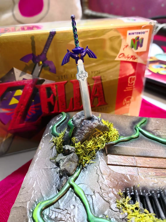 Máy sửa đổi Nintendo N64 Zelda Máy trò chơi retro đạo cụ làm đẹp thương mại Chen DIY thiết kế ban đầu - Kiểm soát trò chơi