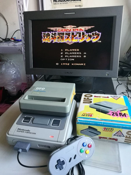 Nintendo SFC Super Nintendo chơi game ổ đĩa UFO retro thời Trung cổ cho thuê triển lãm triển lãm trò chơi - Không - Kiểm soát trò chơi | Tàu Tốc Hành |